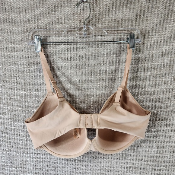 Skims Fits Everybody T-Shirt Bra Womens 36D Beige Underwire Padded Demi EUC - Picture 6 of 13